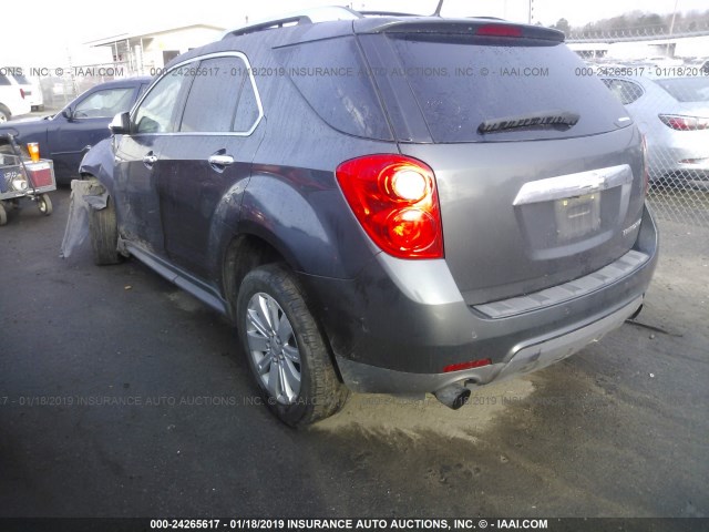 2CNFLFEYXA6375286 - 2010 CHEVROLET EQUINOX LTZ GRAY photo 3