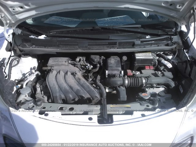 3N1CE2CP9EL379435 - 2014 NISSAN VERSA NOTE S/S PLUS/SV/SL WHITE photo 10