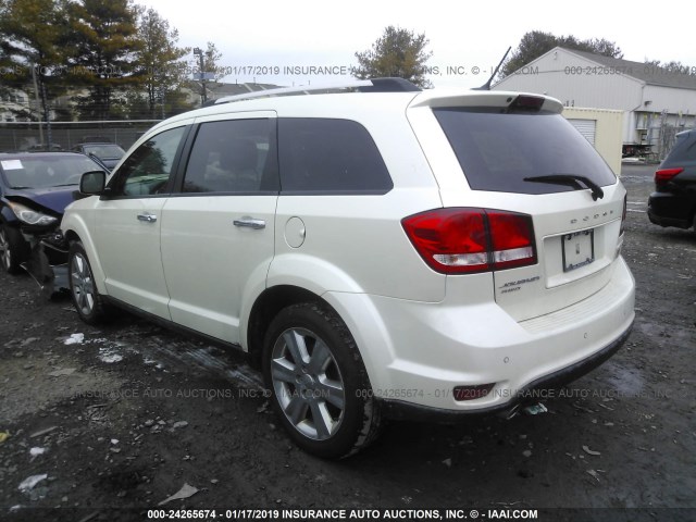 3C4PDDDG0FT634342 - 2015 DODGE JOURNEY LIMITED WHITE photo 3