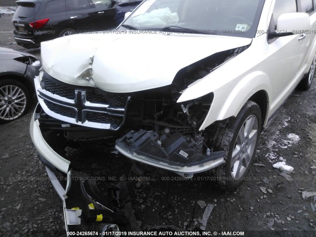 3C4PDDDG0FT634342 - 2015 DODGE JOURNEY LIMITED WHITE photo 6