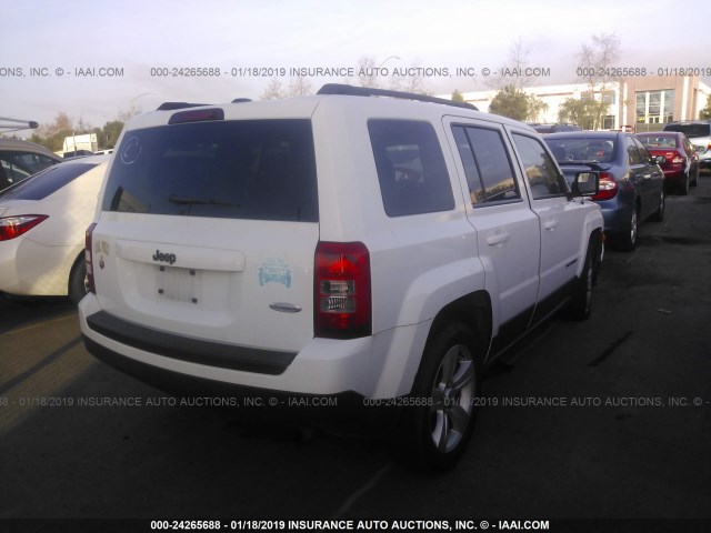 1C4NJPFB5FD107728 - 2015 JEEP PATRIOT LATITUDE WHITE photo 4