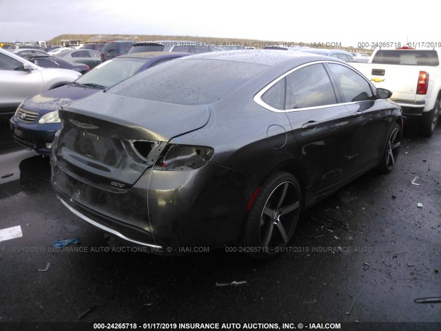 1C3CCCAB4FN621814 - 2015 CHRYSLER 200 LIMITED GRAY photo 4