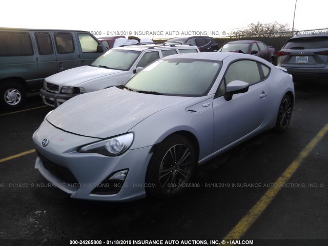 JF1ZNAA10D1733757 - 2013 TOYOTA SCION FR-S SILVER photo 2