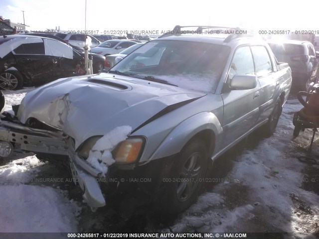 4S4BT63C755106508 - 2005 SUBARU BAJA TURBO SILVER photo 2