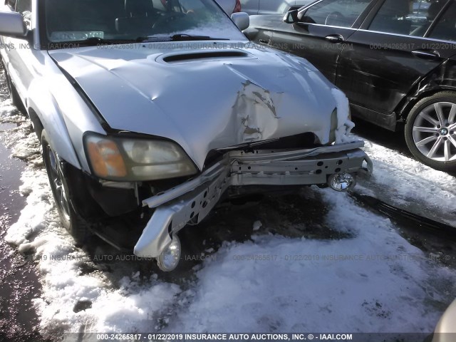 4S4BT63C755106508 - 2005 SUBARU BAJA TURBO SILVER photo 6