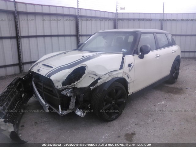 WMWLN9C37H2B32360 - 2017 MINI COOPER S CLUBMAN WHITE photo 2