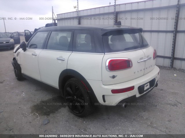 WMWLN9C37H2B32360 - 2017 MINI COOPER S CLUBMAN WHITE photo 3