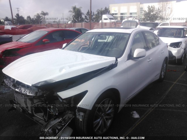 JN1BV7AP4EM692345 - 2014 INFINITI Q50 PREMIUM/SPORT WHITE photo 2