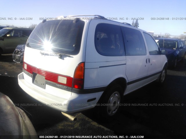 4M2DV11W2RDJ43558 - 1994 MERCURY VILLAGER WHITE photo 4