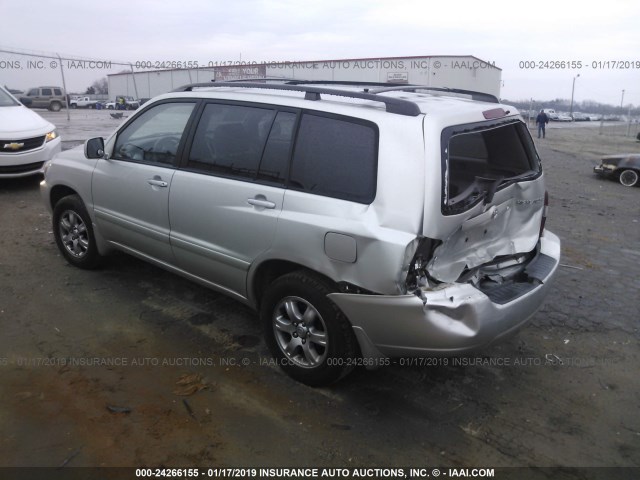 JTEGP21A540037026 - 2004 TOYOTA HIGHLANDER LIMITED SILVER photo 3