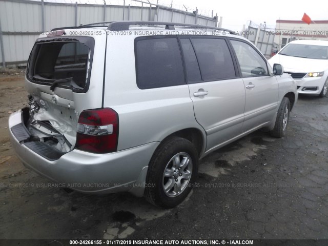 JTEGP21A540037026 - 2004 TOYOTA HIGHLANDER LIMITED SILVER photo 4