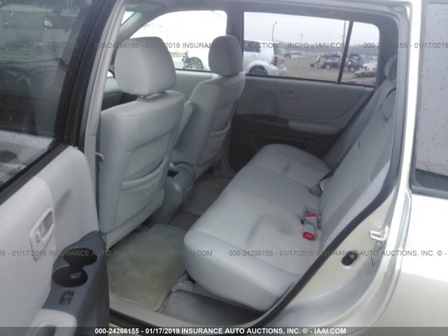 JTEGP21A540037026 - 2004 TOYOTA HIGHLANDER LIMITED SILVER photo 8