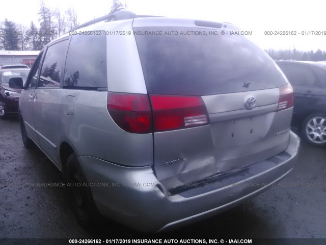 5TDZA23C84S209950 - 2004 TOYOTA SIENNA CE/LE SILVER photo 3