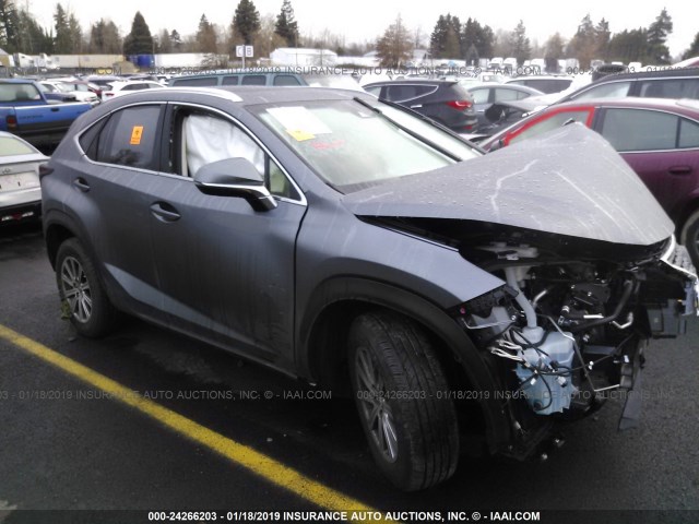 JTJBARBZ4J2155708 - 2018 LEXUS NX 300/BASE/F SPORT GRAY photo 1