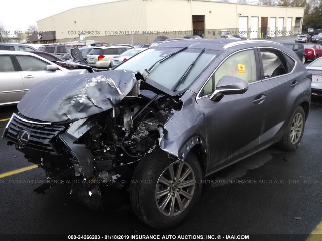 JTJBARBZ4J2155708 - 2018 LEXUS NX 300/BASE/F SPORT GRAY photo 2