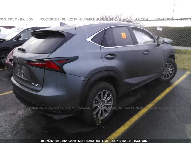 JTJBARBZ4J2155708 - 2018 LEXUS NX 300/BASE/F SPORT GRAY photo 4