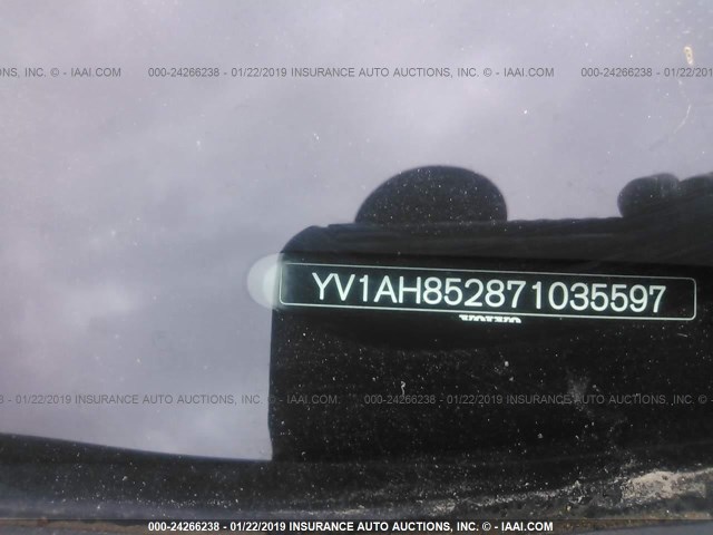 YV1AH852871035597 - 2007 VOLVO S80 V8 GOLD photo 9