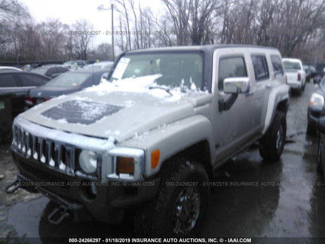 5GTDN13EX78194833 - 2007 HUMMER H3 BEIGE photo 2