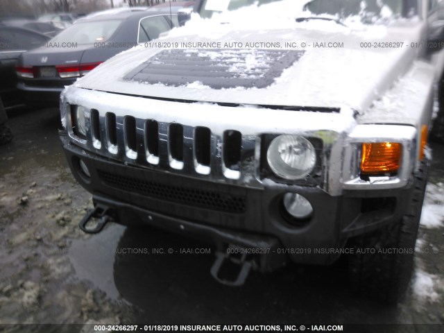 5GTDN13EX78194833 - 2007 HUMMER H3 BEIGE photo 6