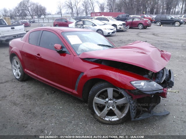 JM1FE17N340129374 - 2004 MAZDA RX8 RED photo 1