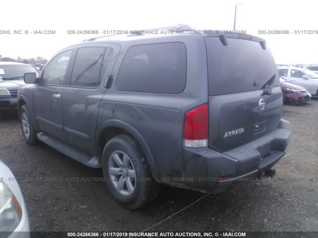 5N1AA0ND5CN603347 - 2012 NISSAN ARMADA SV/SL/PLATINUM GRAY photo 3