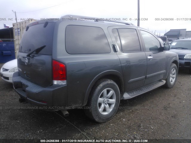 5N1AA0ND5CN603347 - 2012 NISSAN ARMADA SV/SL/PLATINUM GRAY photo 4