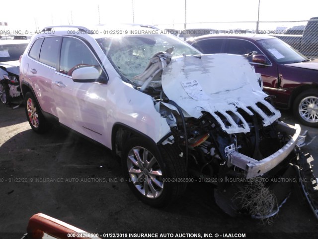 1C4PJLDB4GW307056 - 2016 JEEP CHEROKEE LIMITED WHITE photo 1