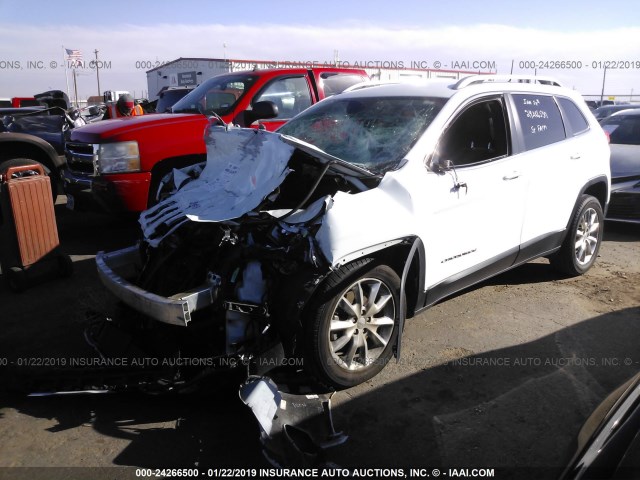 1C4PJLDB4GW307056 - 2016 JEEP CHEROKEE LIMITED WHITE photo 2