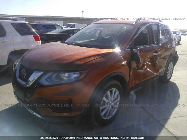 5N1AT2MT7KC701577 - 2019 NISSAN ROGUE ORANGE photo 2