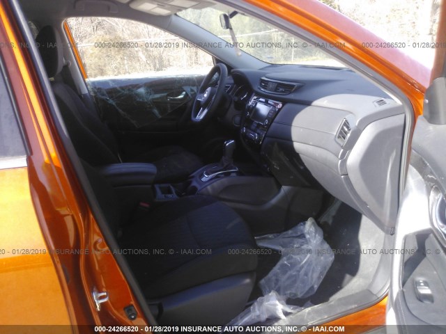 5N1AT2MT7KC701577 - 2019 NISSAN ROGUE ORANGE photo 5