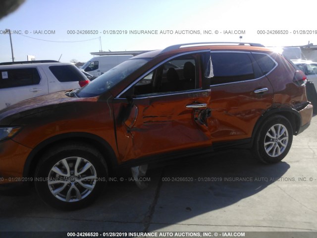 5N1AT2MT7KC701577 - 2019 NISSAN ROGUE ORANGE photo 6