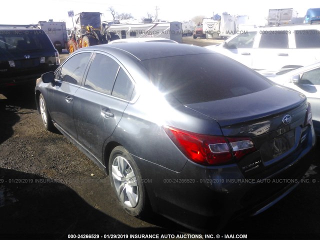 4S3BNAA69H3057424 - 2017 SUBARU LEGACY 2.5I Dark Blue photo 3