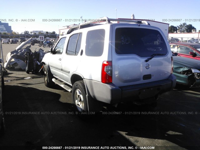 5N1ED28T13C684480 - 2003 NISSAN XTERRA XE/SE SILVER photo 3