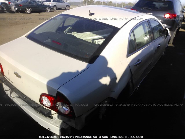 1G1ZE5E74BF212534 - 2011 CHEVROLET MALIBU LTZ WHITE photo 4