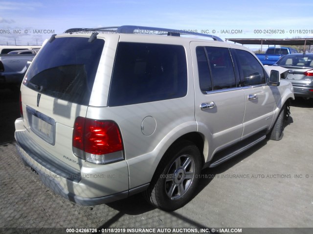 5LMEU68H45ZJ23044 - 2005 LINCOLN AVIATOR BEIGE photo 4