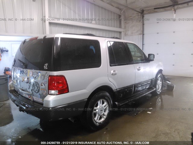 1FMPU16L94LA64953 - 2004 FORD EXPEDITION XLT SILVER photo 4