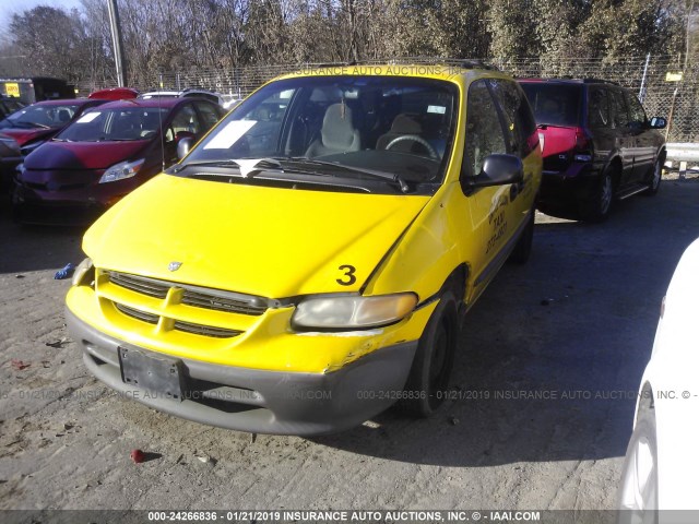 2B4FP2539WR748875 - 1998 DODGE CARAVAN YELLOW photo 2