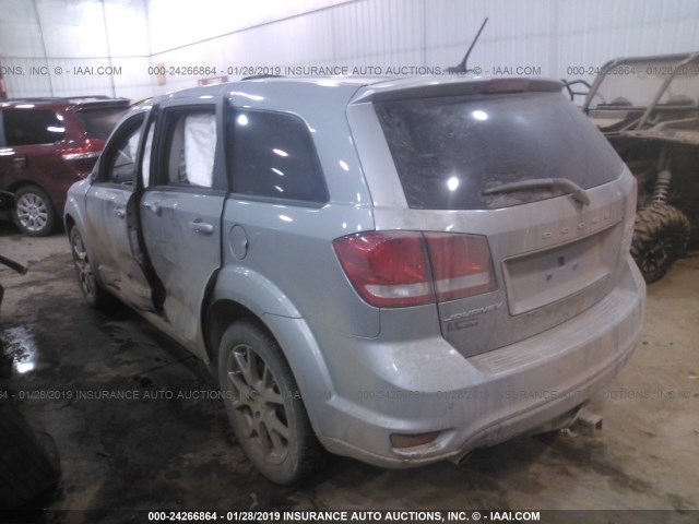 3C4PDCEG4FT744402 - 2015 DODGE JOURNEY R/T SILVER photo 3