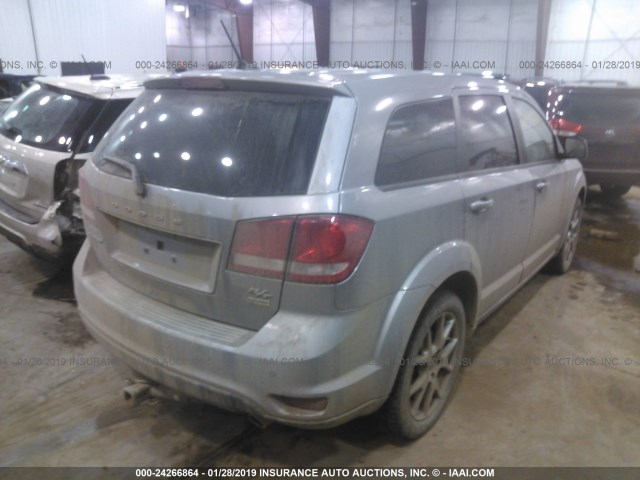 3C4PDCEG4FT744402 - 2015 DODGE JOURNEY R/T SILVER photo 4