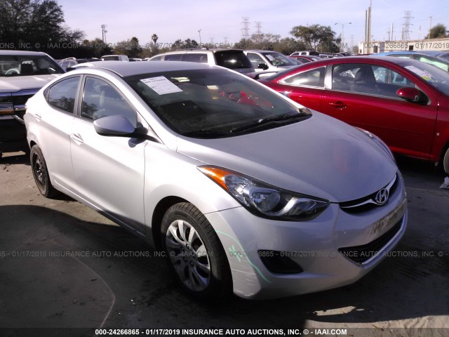 5NPDH4AE0CH151035 - 2012 HYUNDAI ELANTRA GLS/LIMITED SILVER photo 1