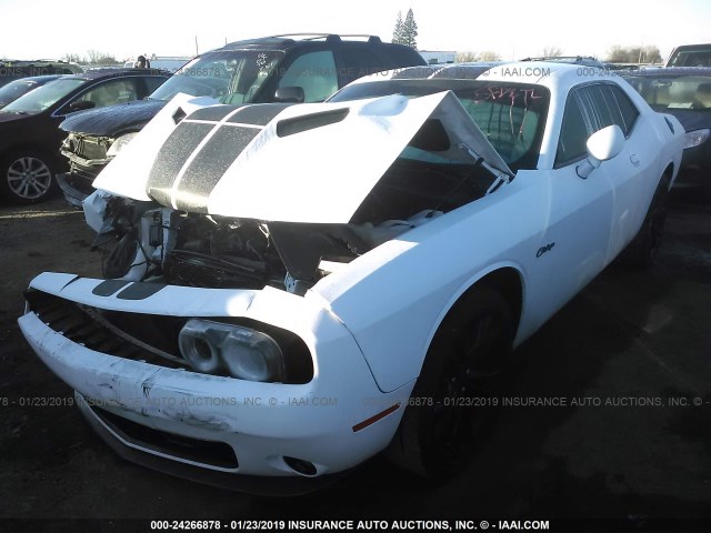 2C3CDZAG9GH218403 - 2016 DODGE CHALLENGER SXT WHITE photo 2