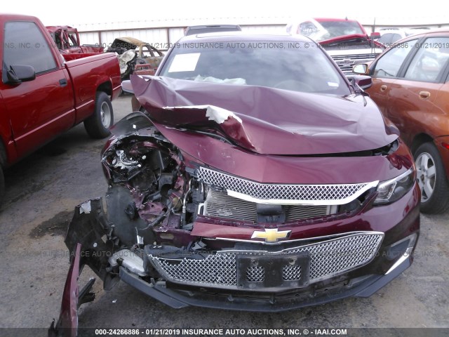 1G1ZH5SX8GF270374 - 2016 CHEVROLET MALIBU PREMIER MAROON photo 6