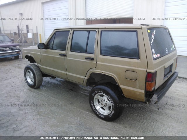 1J4FJ78L0KL500329 - 1989 JEEP CHEROKEE LIMITED BROWN photo 3