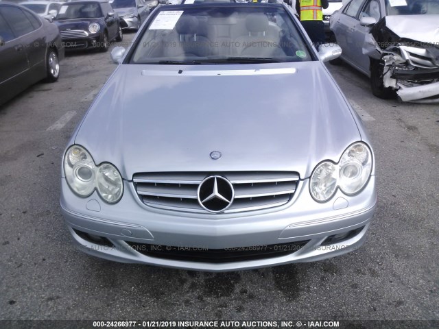 WDBTK56G07T078651 - 2007 MERCEDES-BENZ CLK 350 SILVER photo 6