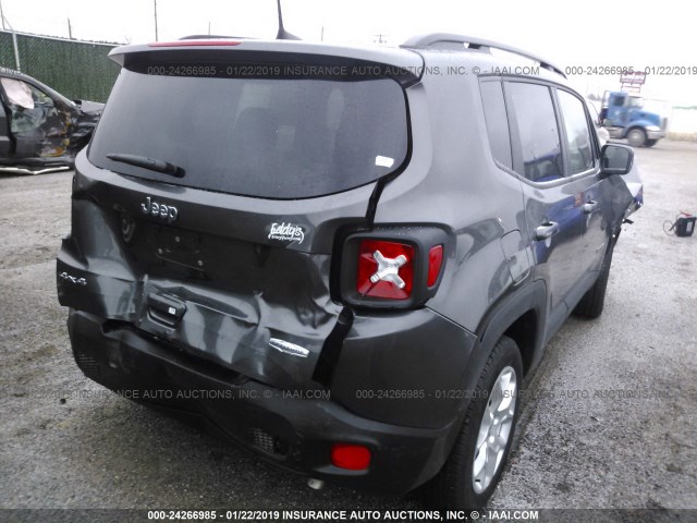 ZACCJBBB9JPH51663 - 2018 JEEP RENEGADE LATITUDE BLACK photo 4