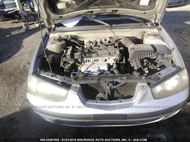 KMHDN45D03U653829 - 2003 HYUNDAI ELANTRA GLS/GT SILVER photo 10