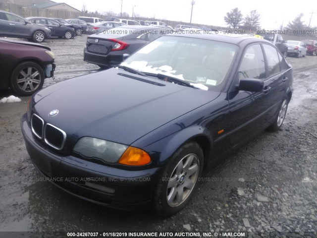 WBAAV33451EE76383 - 2001 BMW 325 I PURPLE photo 2