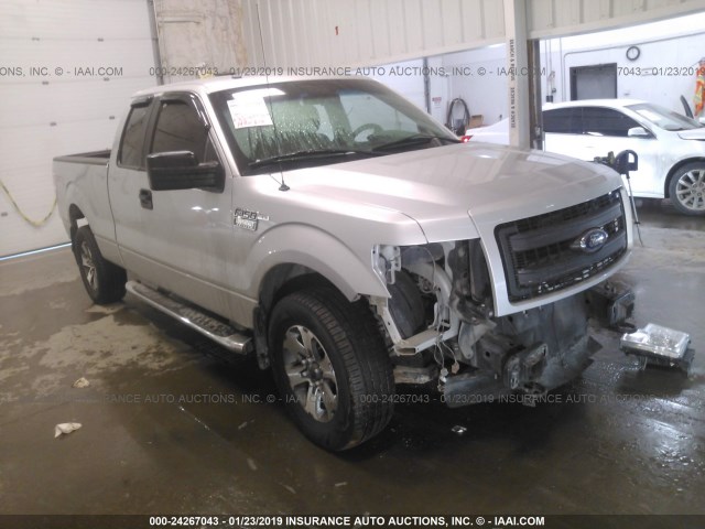 1FTFX1EF9DFB49325 - 2013 FORD F150 SUPER CAB SILVER photo 1