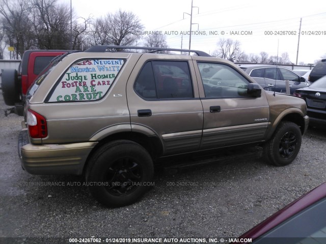 4S2DM58W324333434 - 2002 ISUZU RODEO S/LS/LSE TAN photo 6