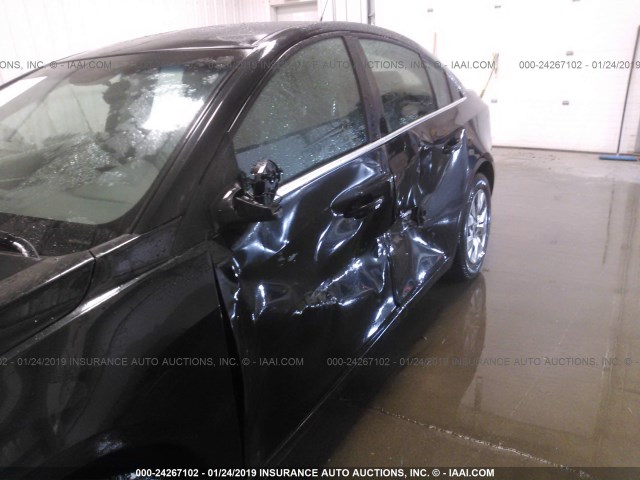 1G1PD5SH1C7409549 - 2012 CHEVROLET CRUZE LS BLACK photo 6